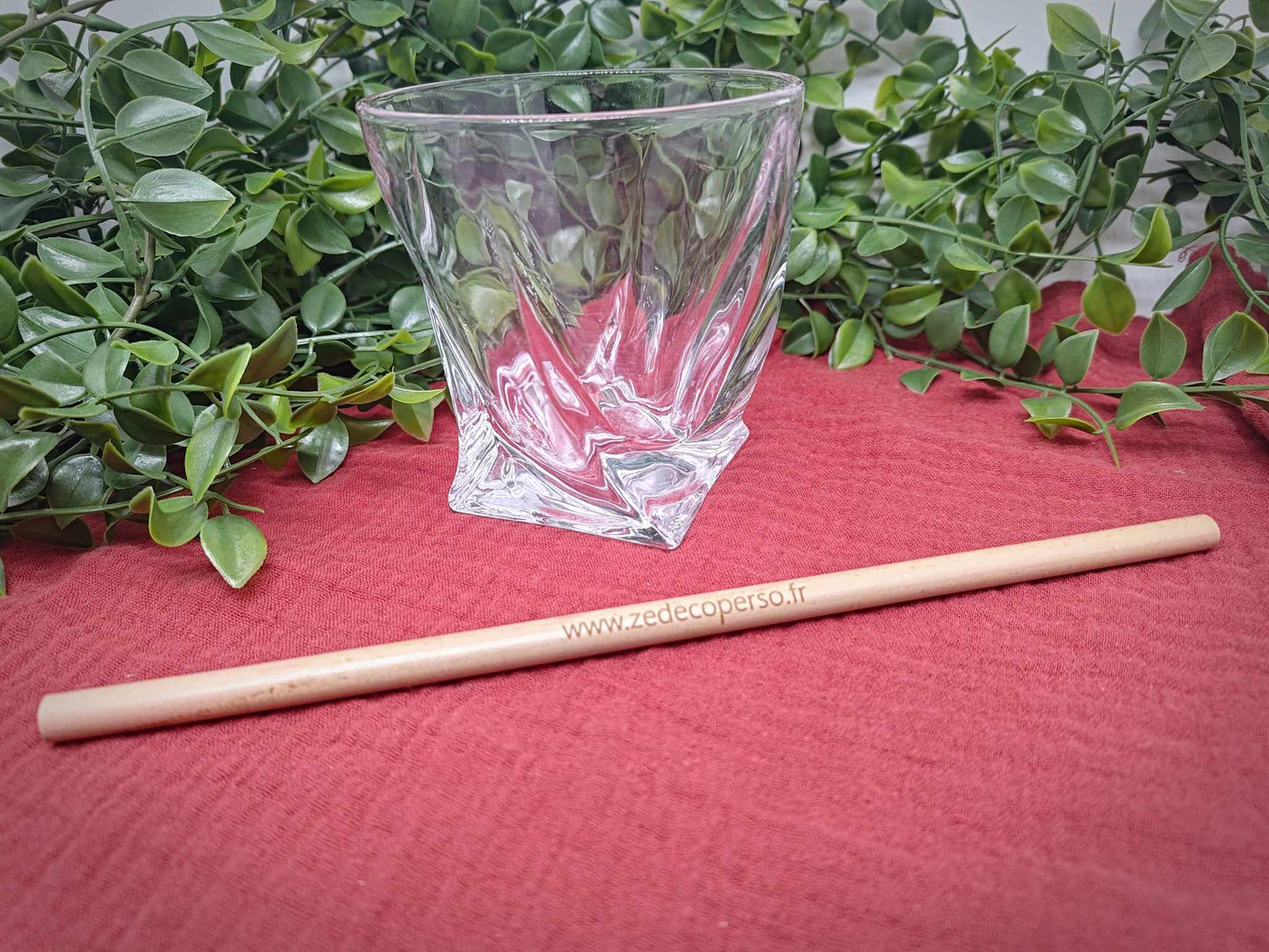 Paille en bambou personnalisée