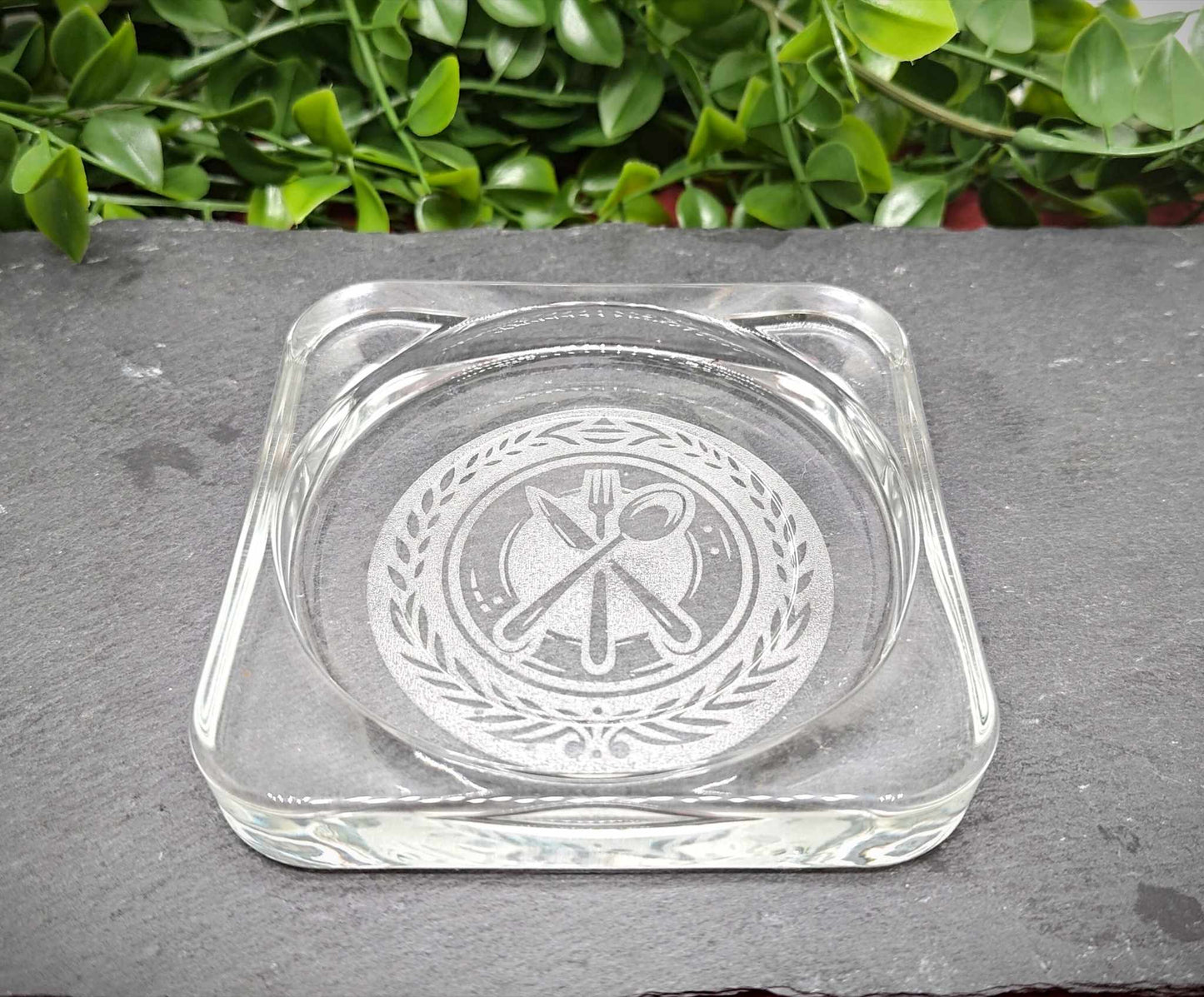 Cendrier en verre polyvalent - vide-poche et dessous de verre