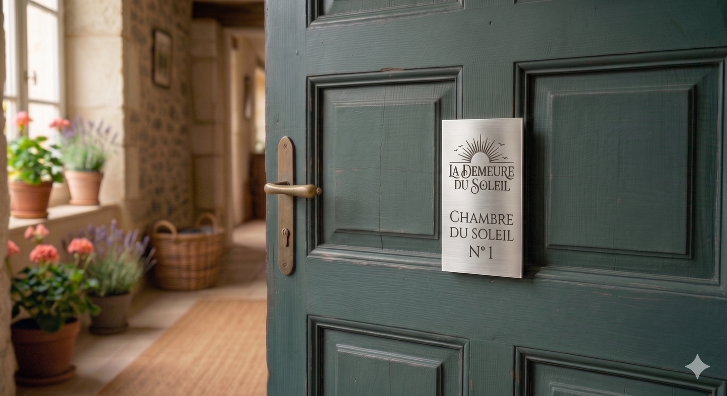 Plaque de porte personnalisée
