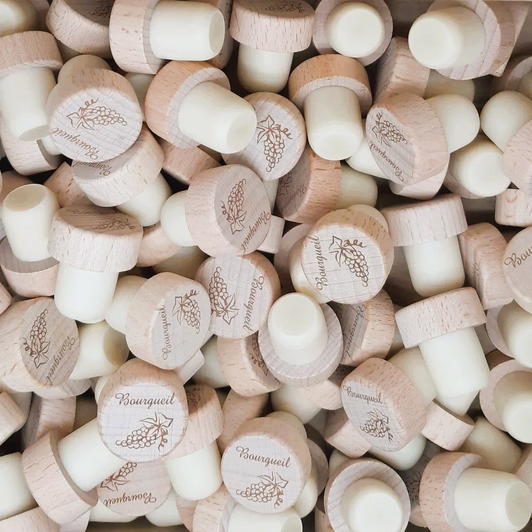 Bouchon personnalisé en bois