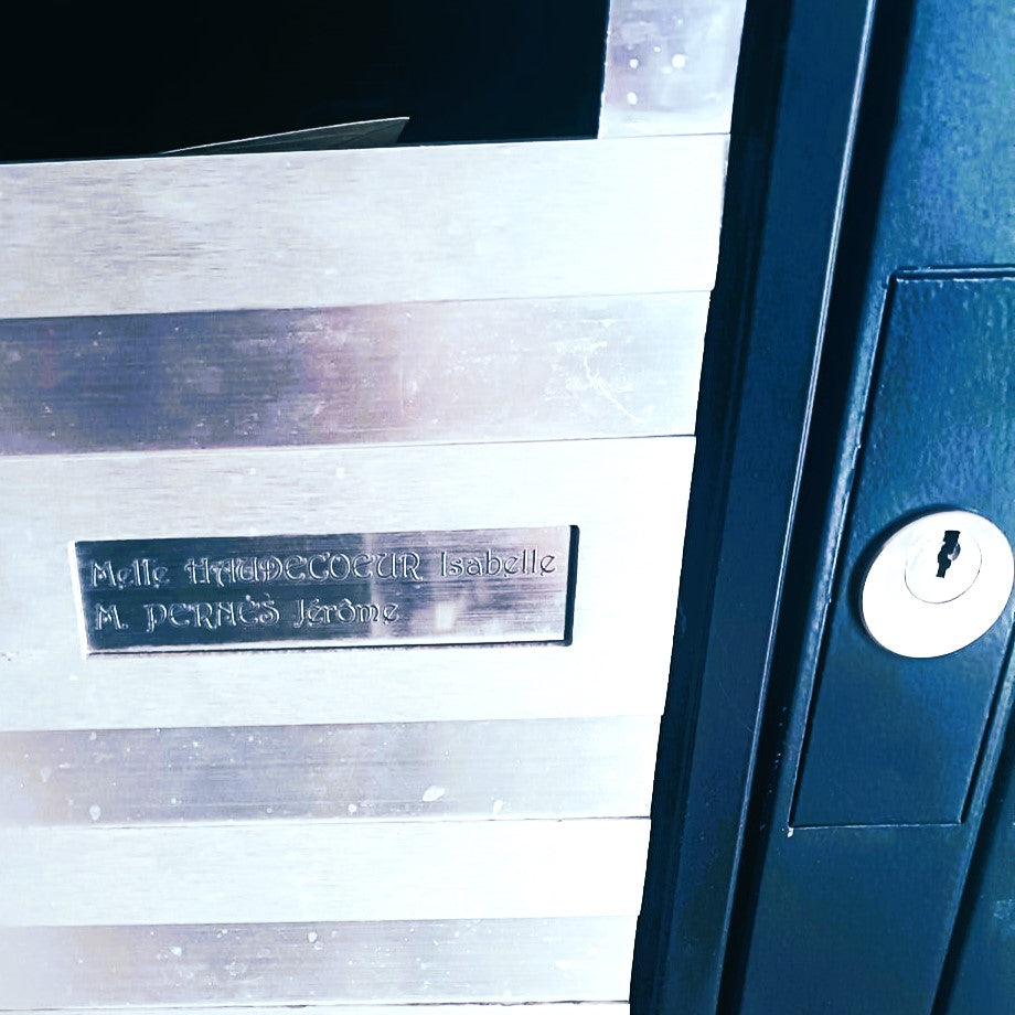 Etiquette de boîte aux lettres