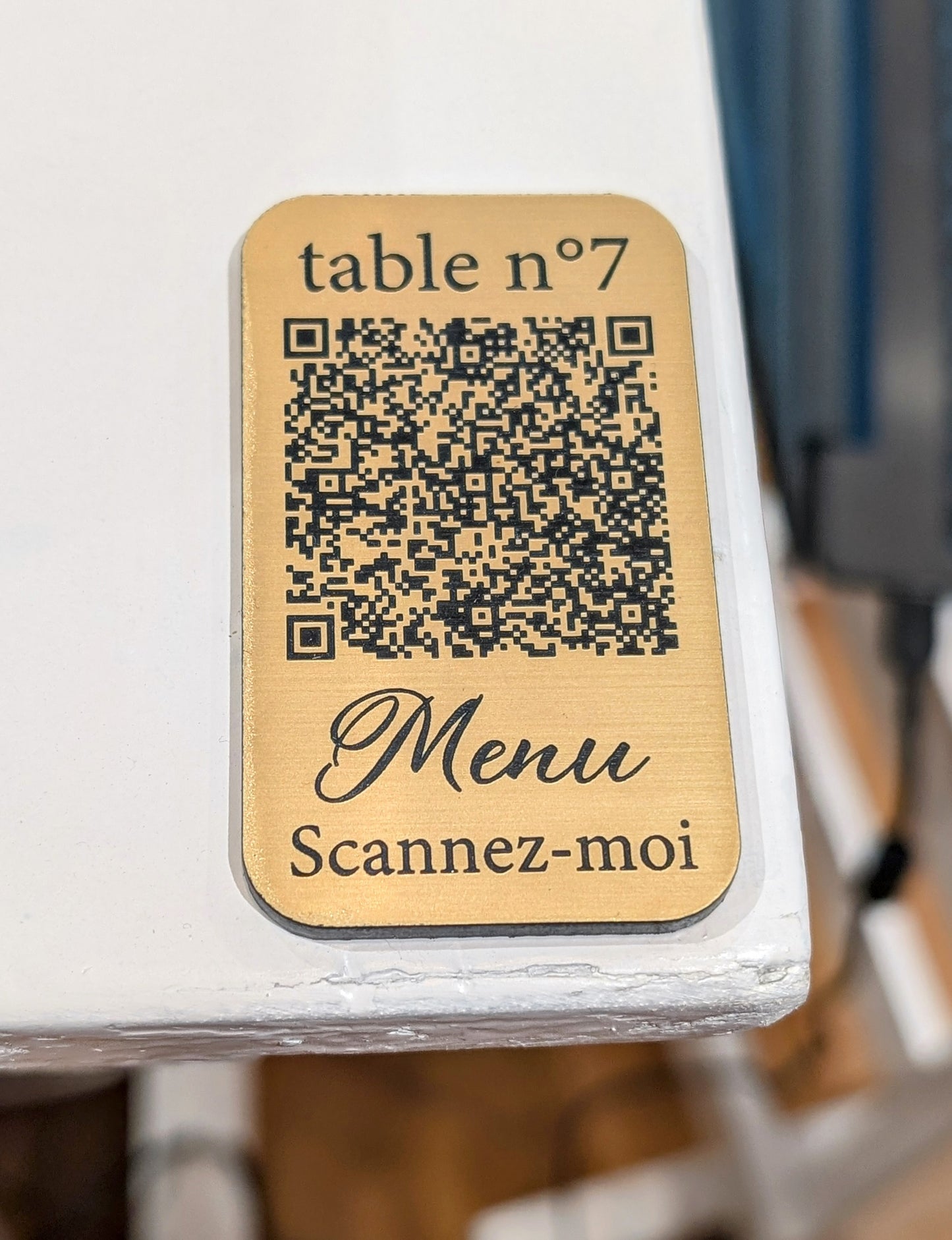 Numéro de table QR code