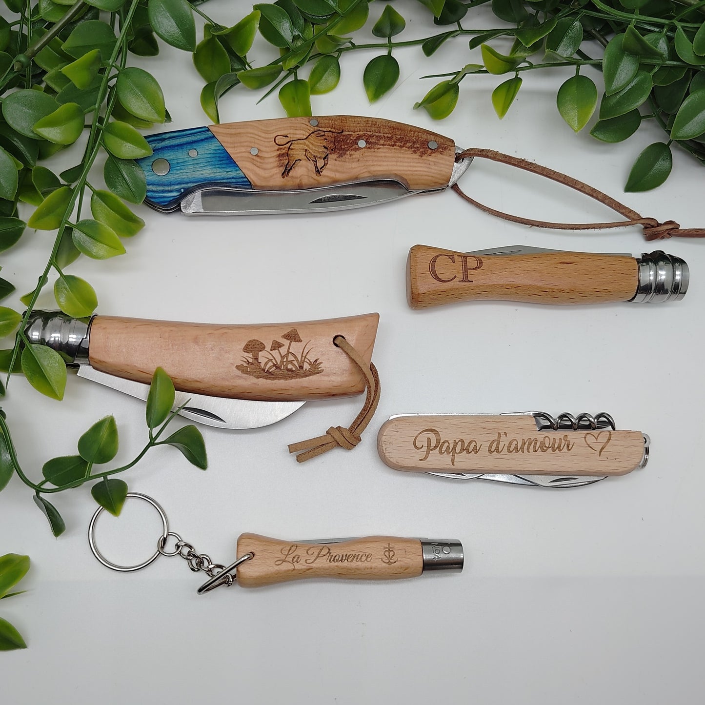 Couteau pliable personnalisé