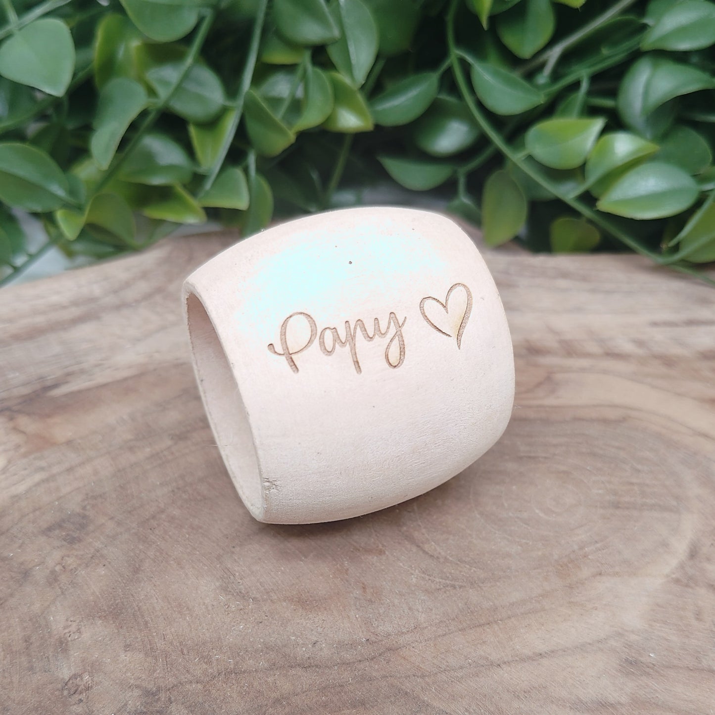 Rond de serviette en bois