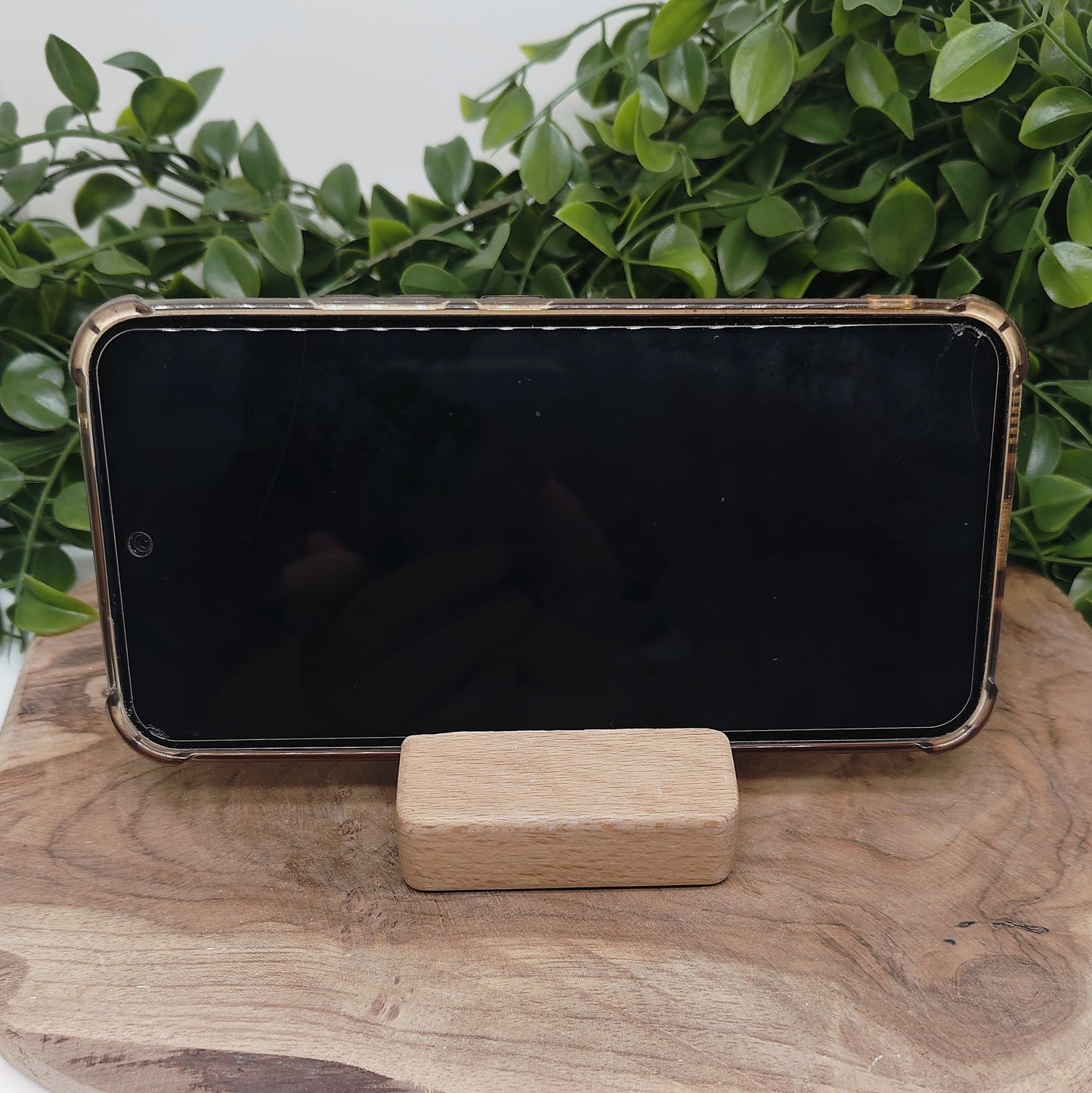 Support de téléphone en bois