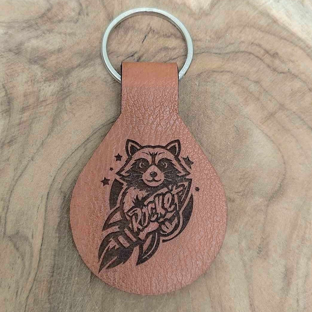 Porte-clef en cuir personnalisable