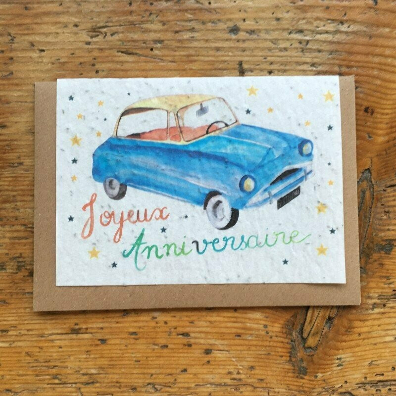 Carte à planter anniversaire