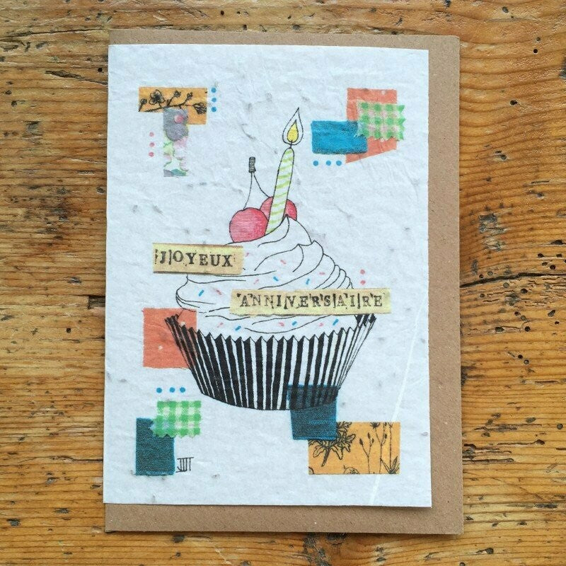 Carte à planter anniversaire