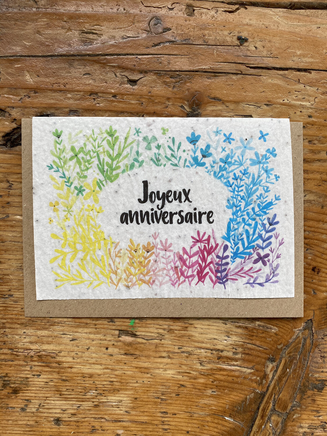 Carte à planter anniversaire