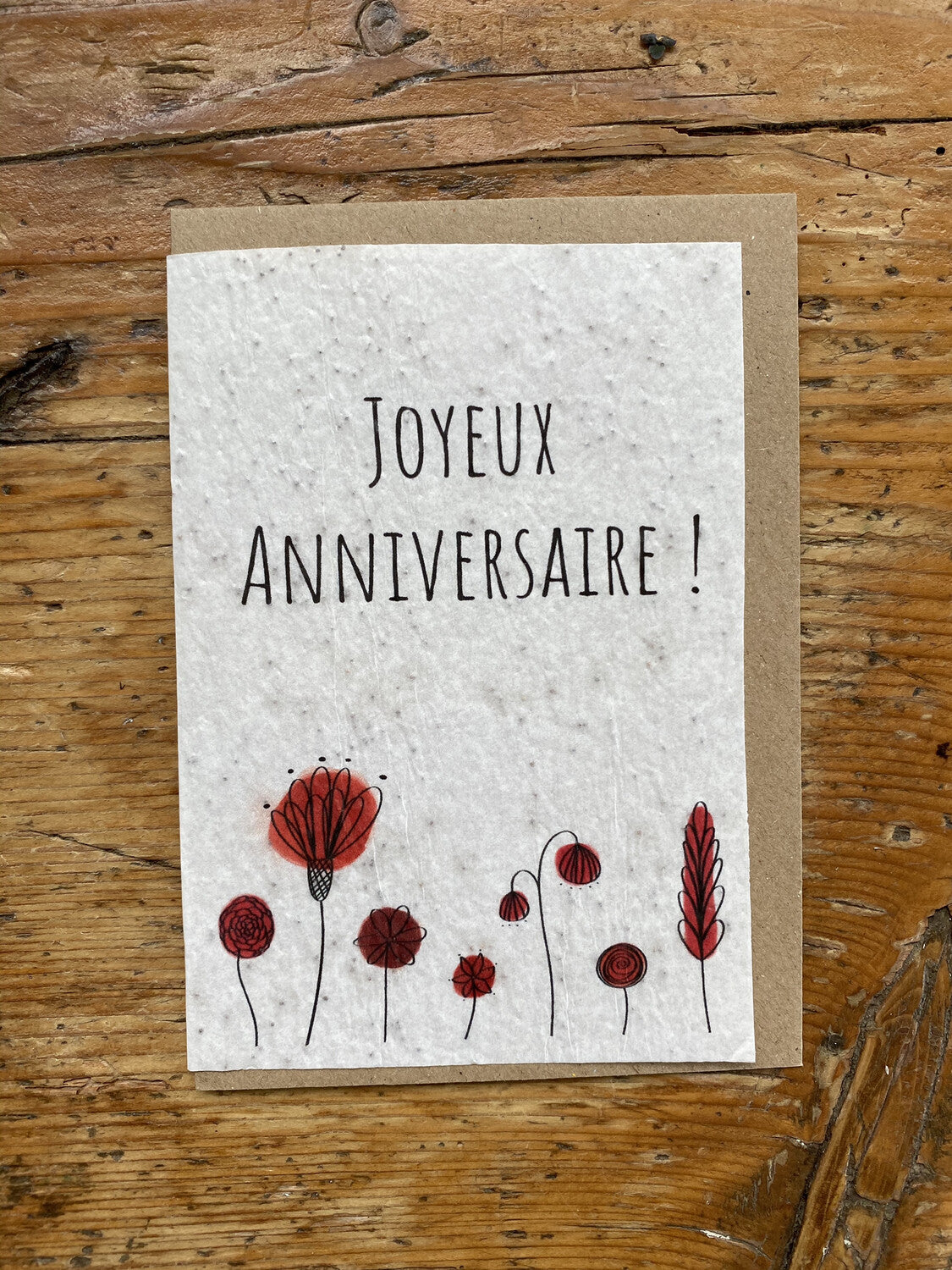 Carte à planter anniversaire