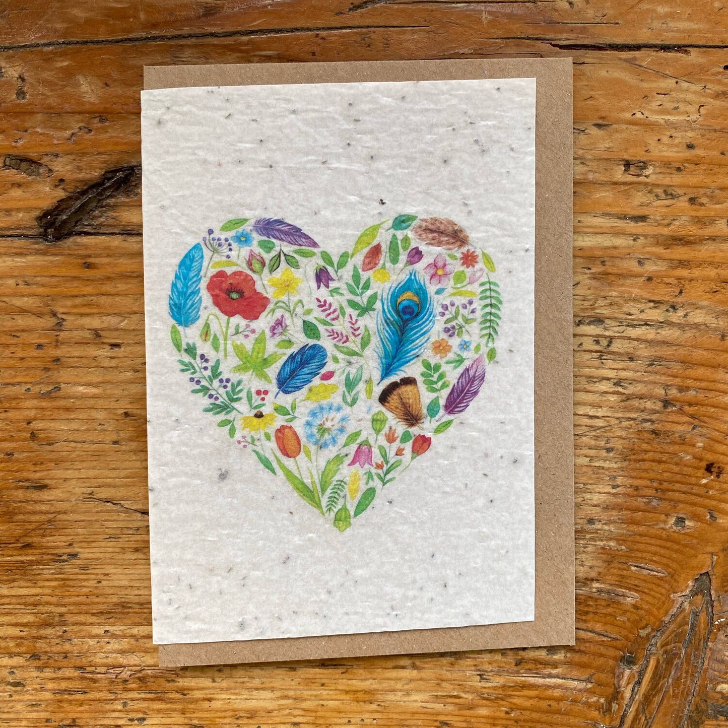 Carte à planter mariage / coeurs