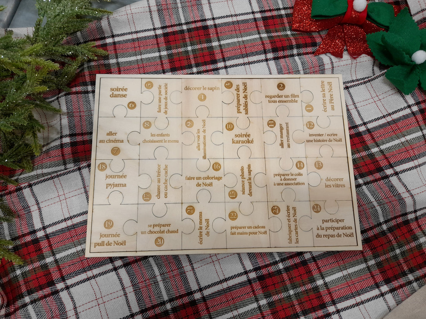 Calendrier de l'Avent puzzle