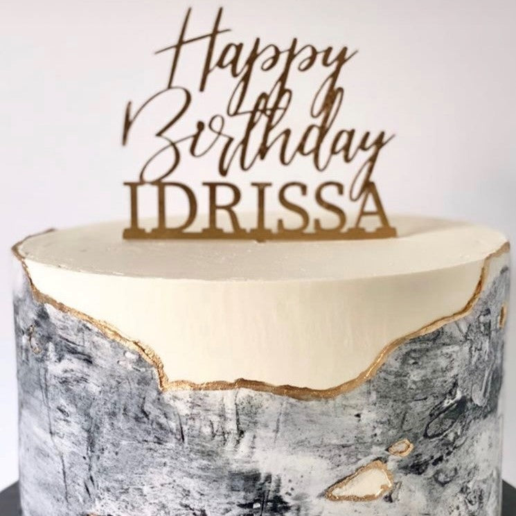 Cake topper anniversaire