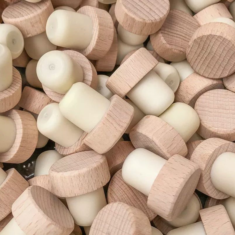 Bouchon personnalisé en bois