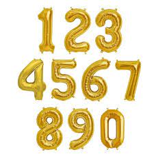 Ballon mylar chiffre or