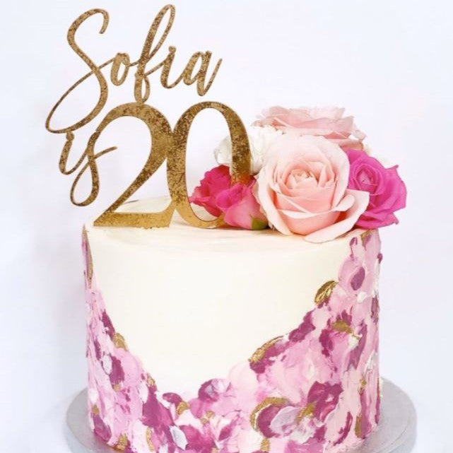 Cake topper anniversaire