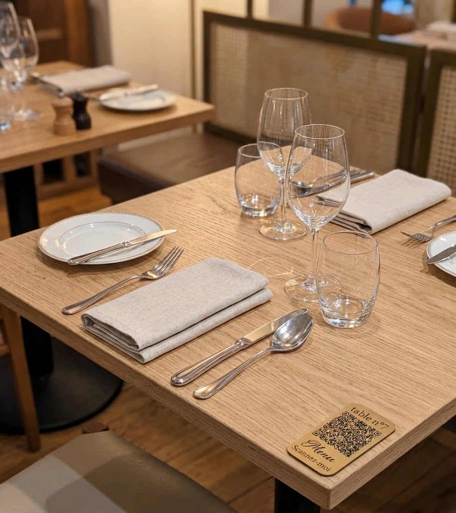 Numéro de table QR code