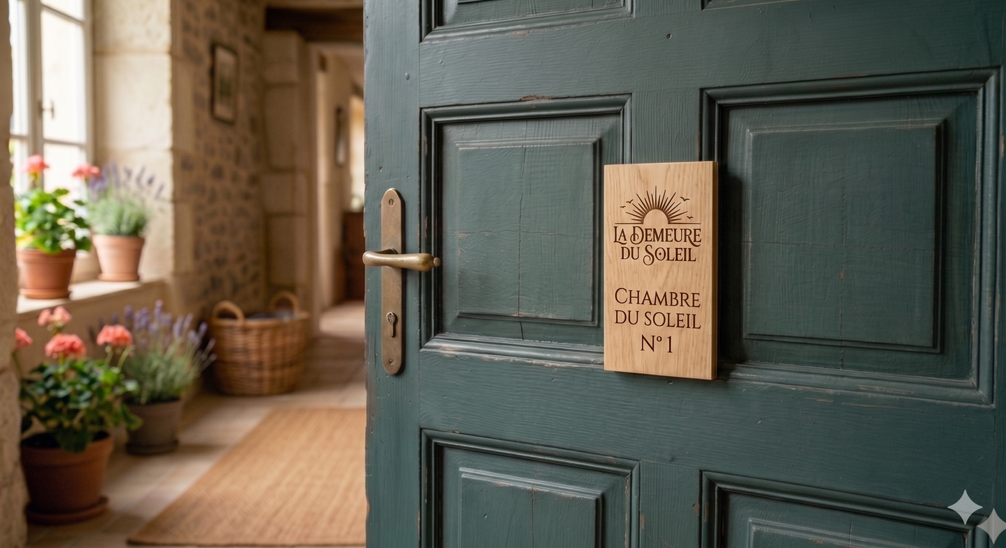 Plaque de porte personnalisée
