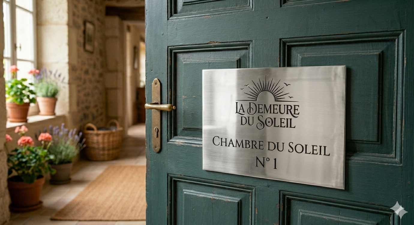Plaque de porte personnalisée