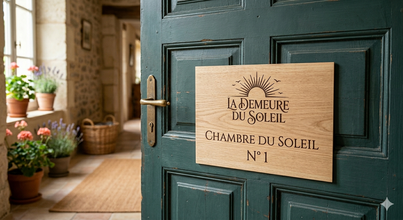Plaque de porte personnalisée