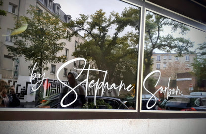 Sticker vitrine, horaires...