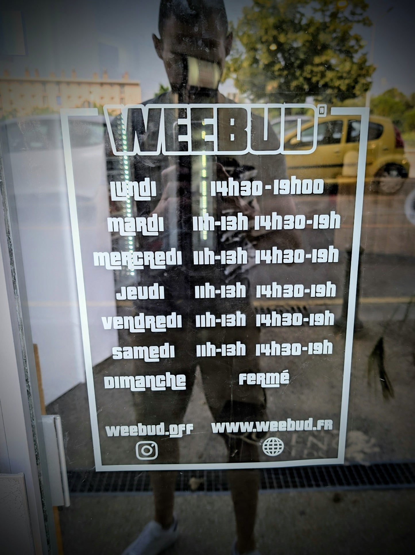 Sticker vitrine, horaires...