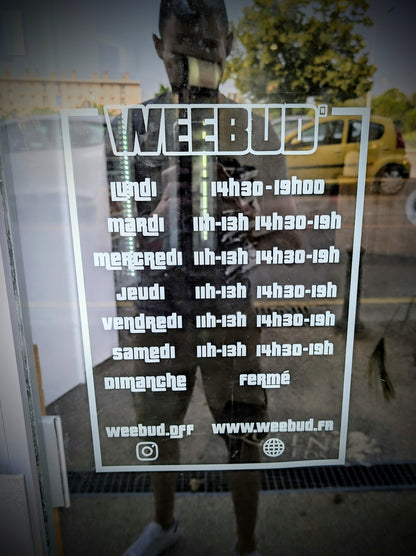 Sticker vitrine, horaires...