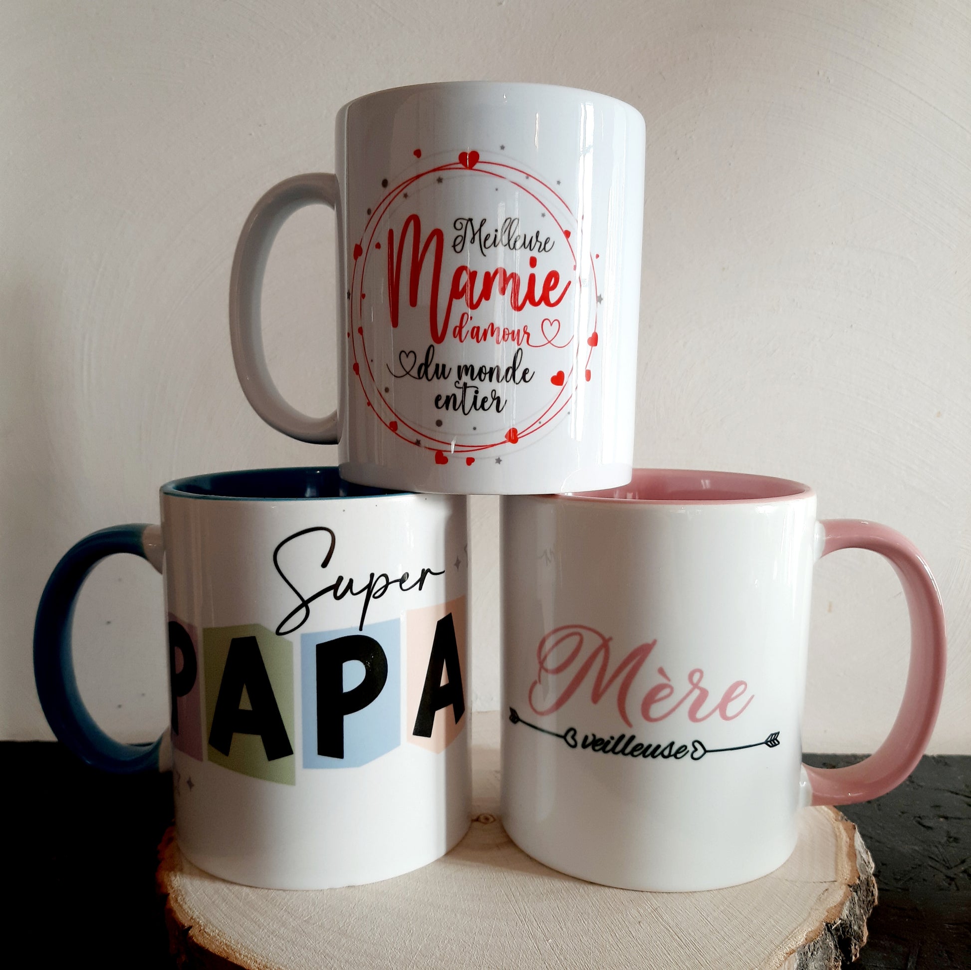 Mug famille (papa, maman, papy, mamie, ) – Ze Déco Perso