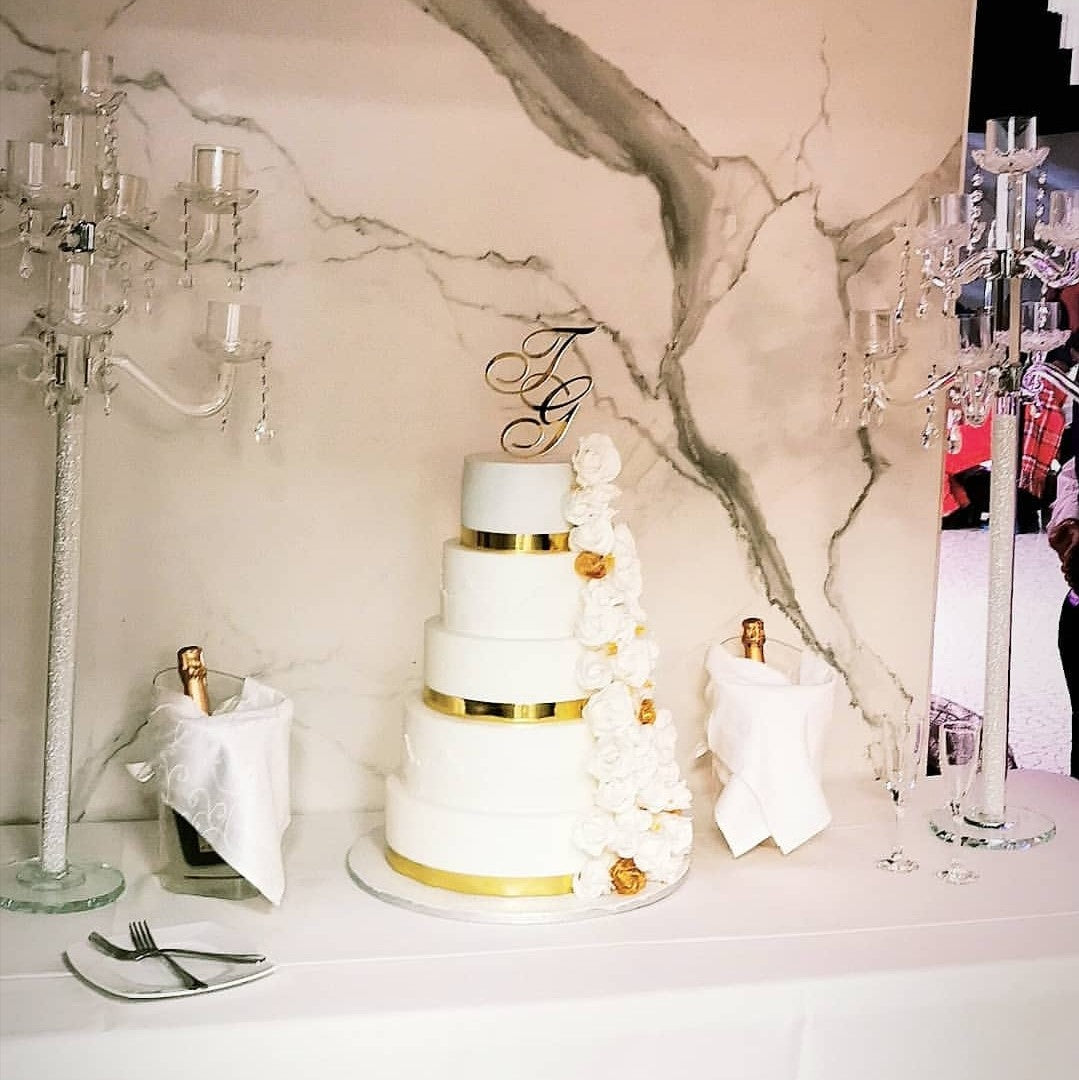 Cake topper mariage