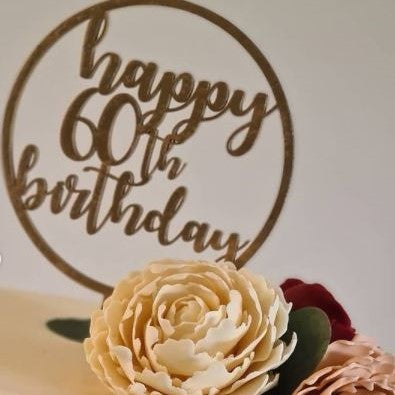 Cake topper anniversaire